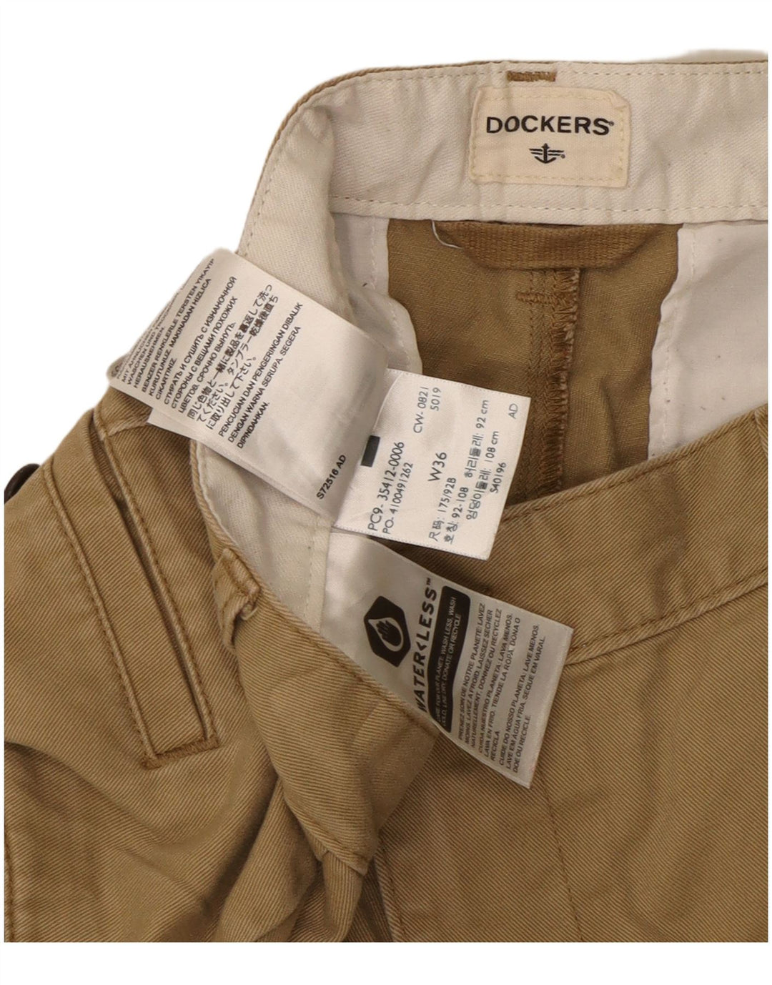 DOCKERS Short Cargo Homme W36 Grand Coton Beige