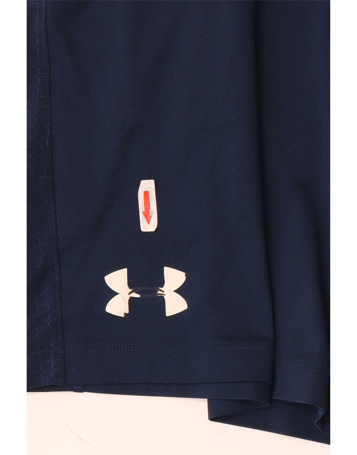 Under Armour Short de Sport Heat Gear Homme Bleu Marine Moyen