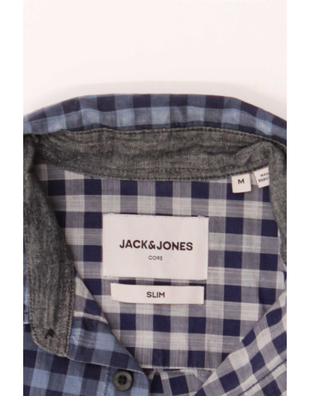 Jack & Jones Chemise coupe slim pour homme Vichy bleu moyen