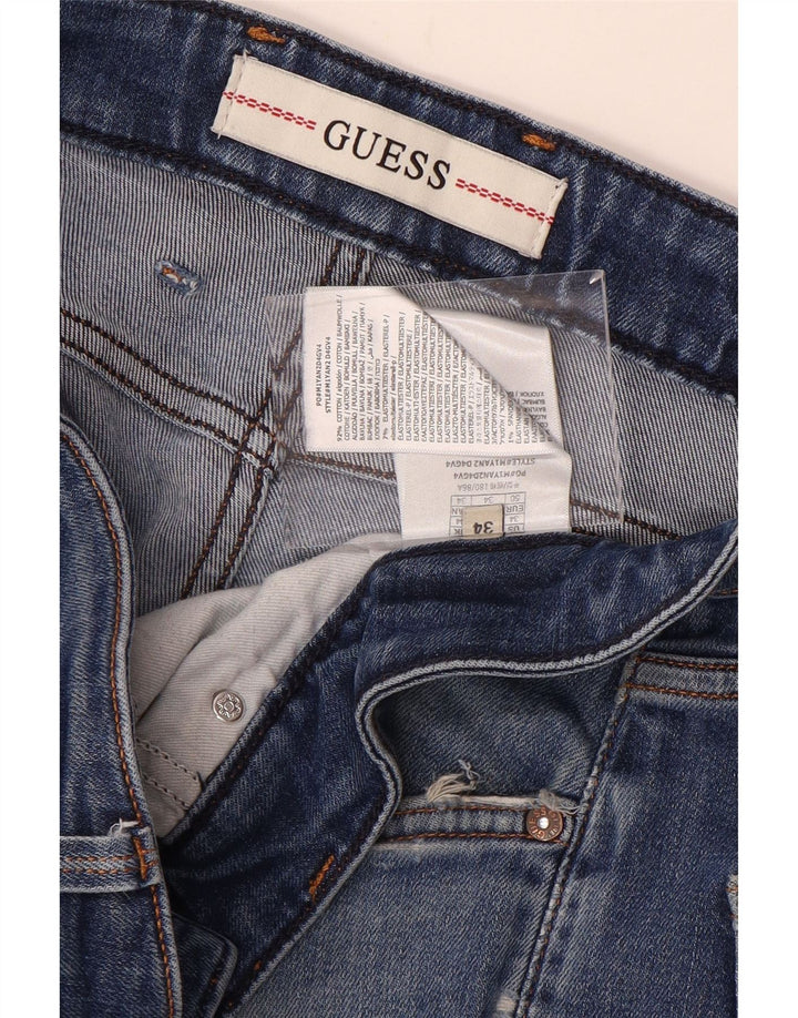 Guess Jean Slim Angels Homme W34 L31 Bleu Coton