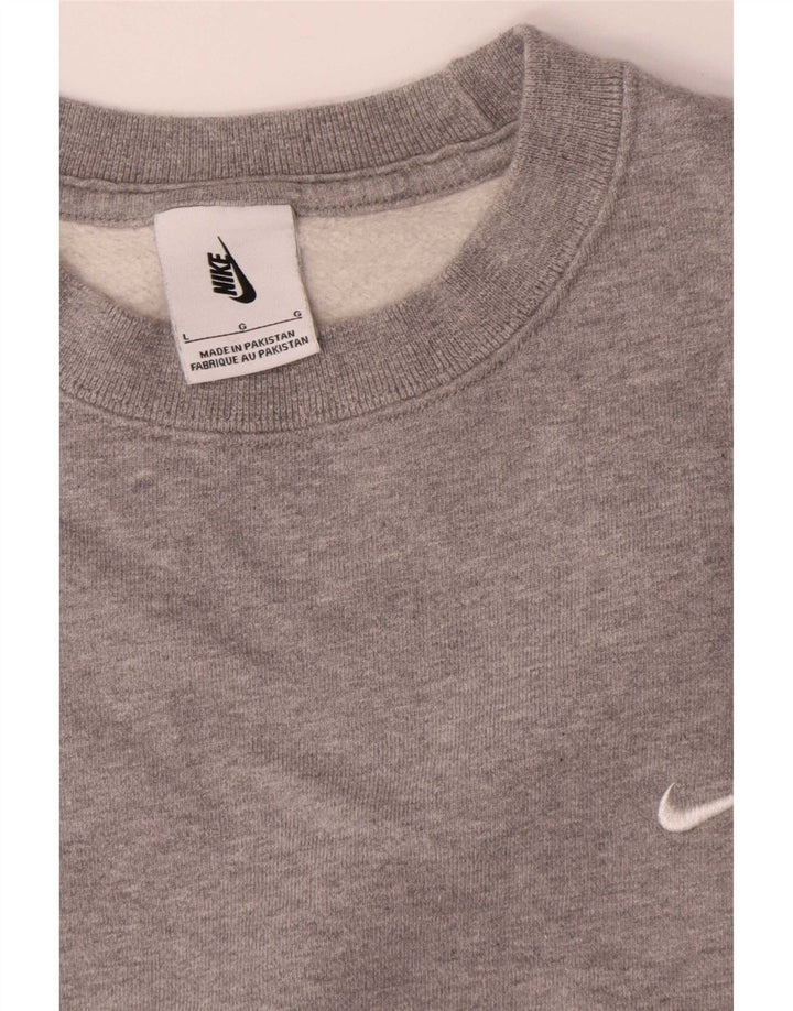 Nike Sweat-shirt pour homme en coton gris Taille L