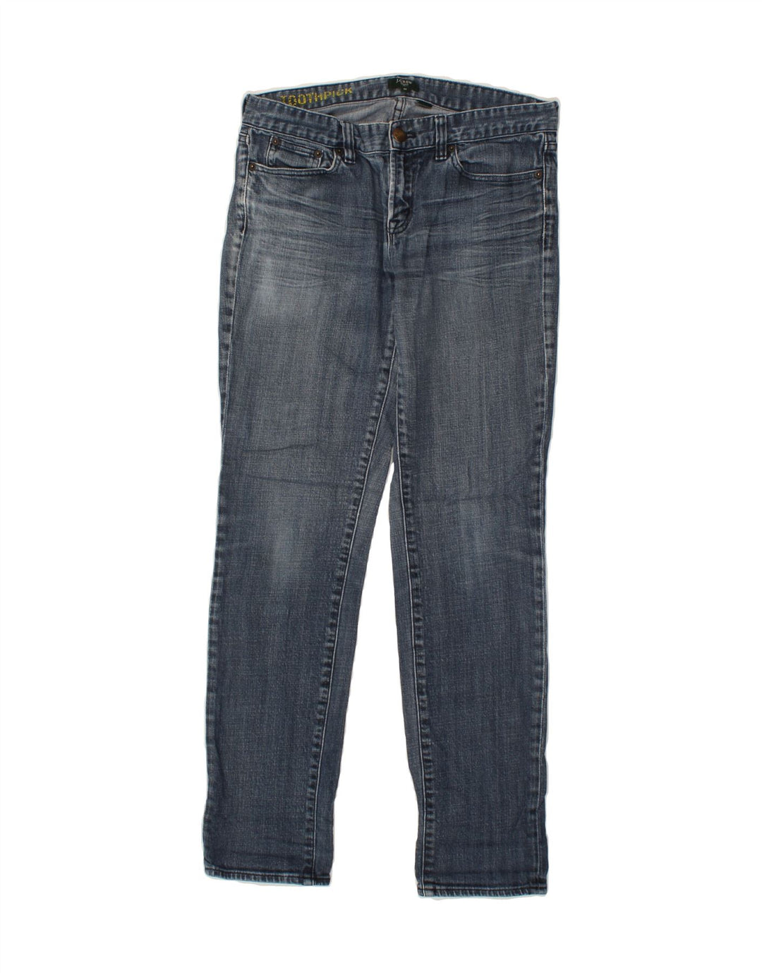 J. CREW Womens Toothpick Slim Jeans W29 L30 Navy Blue Cotton Vintage J. Crew and Second-Hand J. Crew from Messina Hembry 