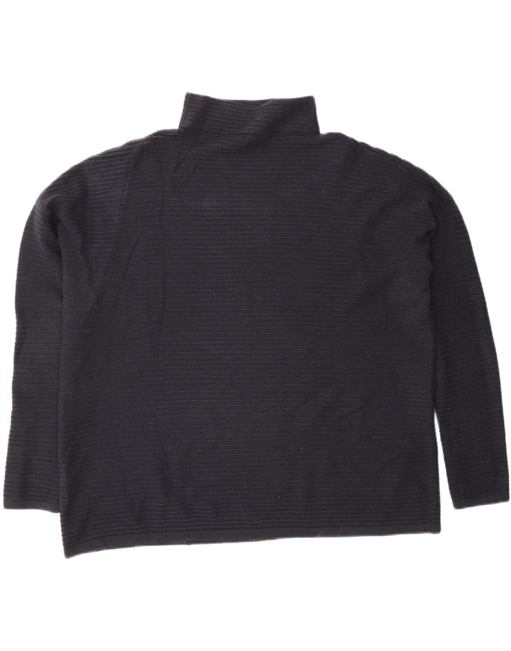 FRENCH CONNECTION Pull col roulé pour femme UK 16 Large Noir