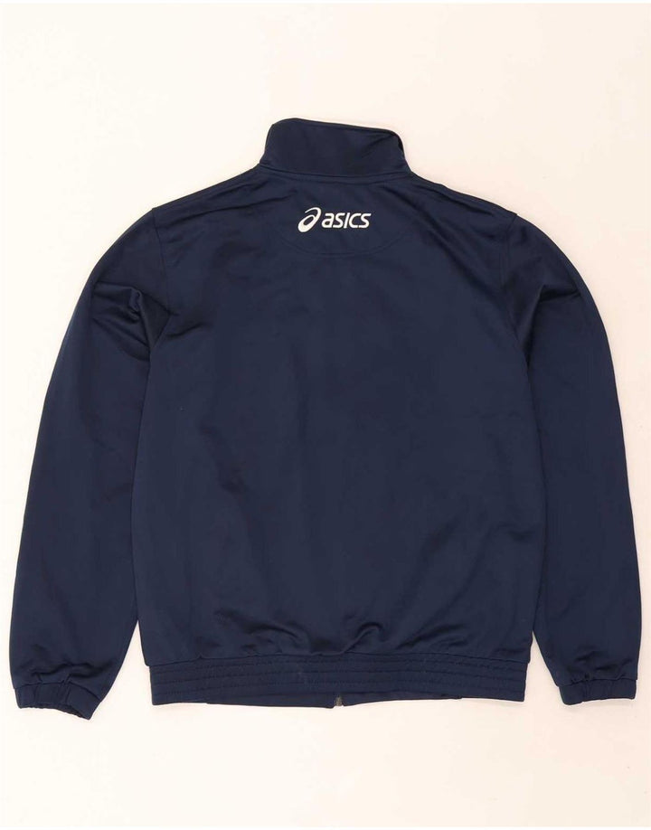 Asics Survêtement Complet Homme Bleu Marine Moyen Polyester Colorblock