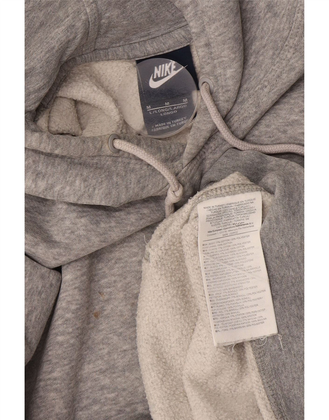 Nike Pull à capuche en coton gris moyen pour homme