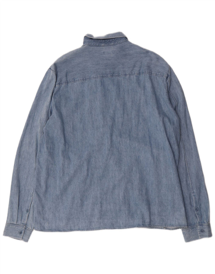 Cos Chemise en Jean Homme Grand Bleu Coton