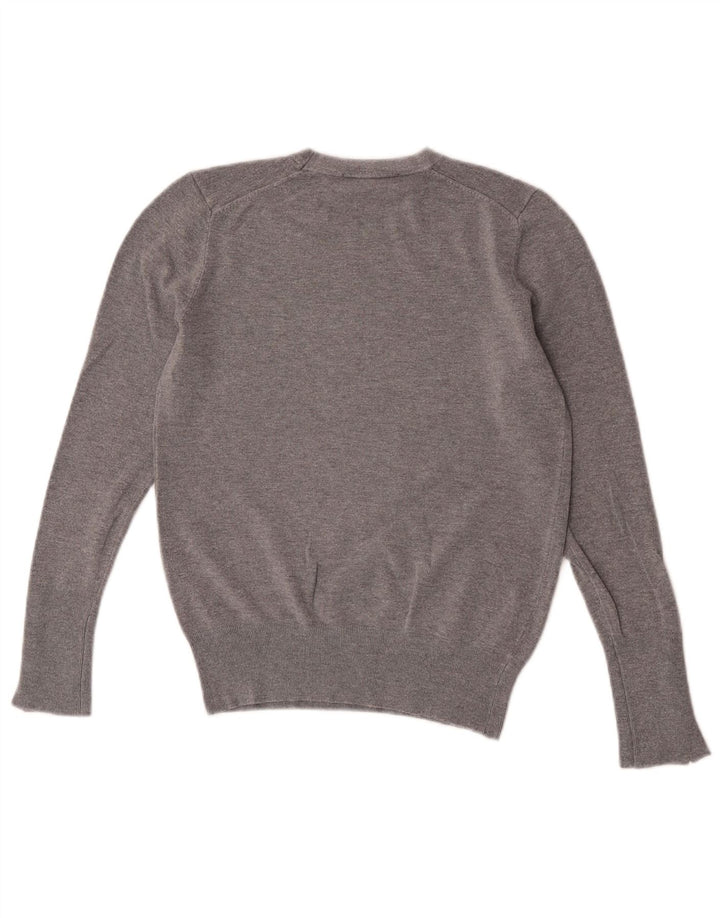 Zara Pull ras du cou pour femme UK 12 Gris moyen