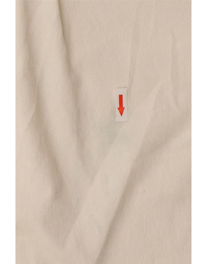 Zara Chemise surdimensionnée pour femme UK 14 Polyester blanc moyen