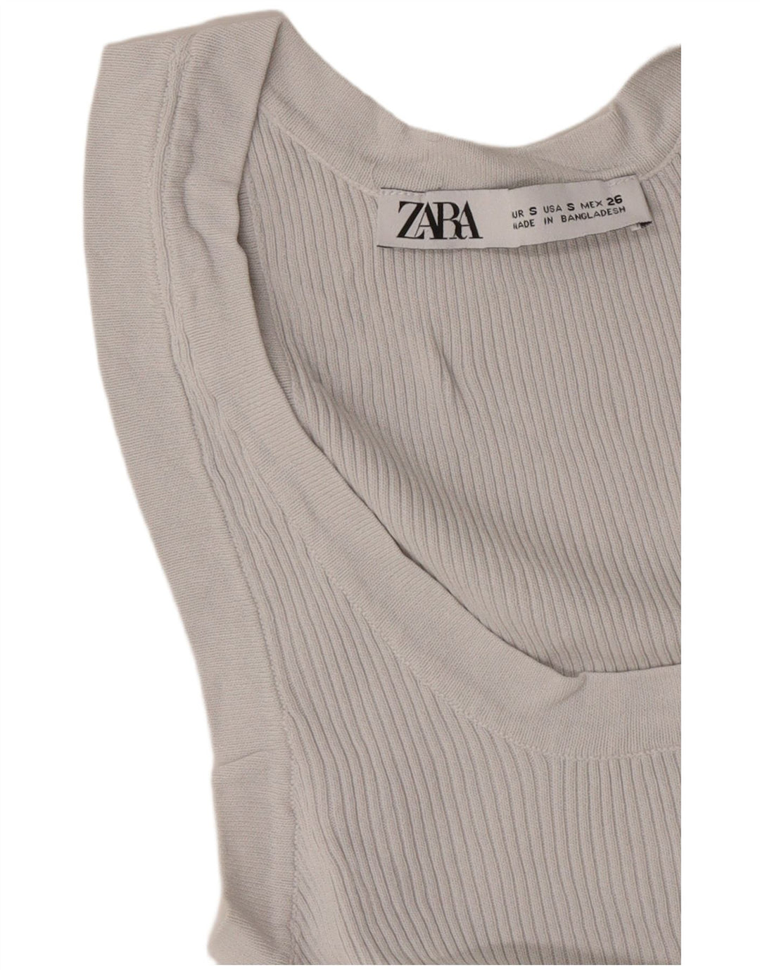 Zara Femme Débardeur UK 8 Petit Gris