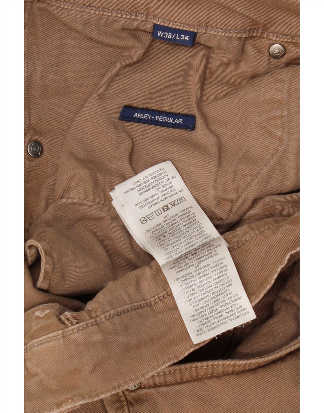 GANT Pantalon décontracté coupe classique pour homme W38 L34 Marron Coton