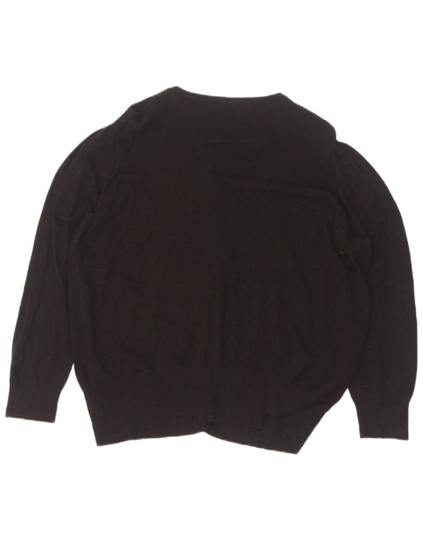 Marks & Spencer Pull Cardigan Femme UK 20 2XL Noir Viscose