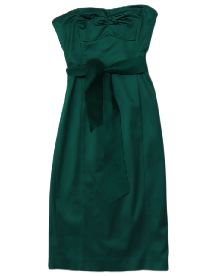 COAST Robe Bustier Femme UK 8 Petit Acétate Vert