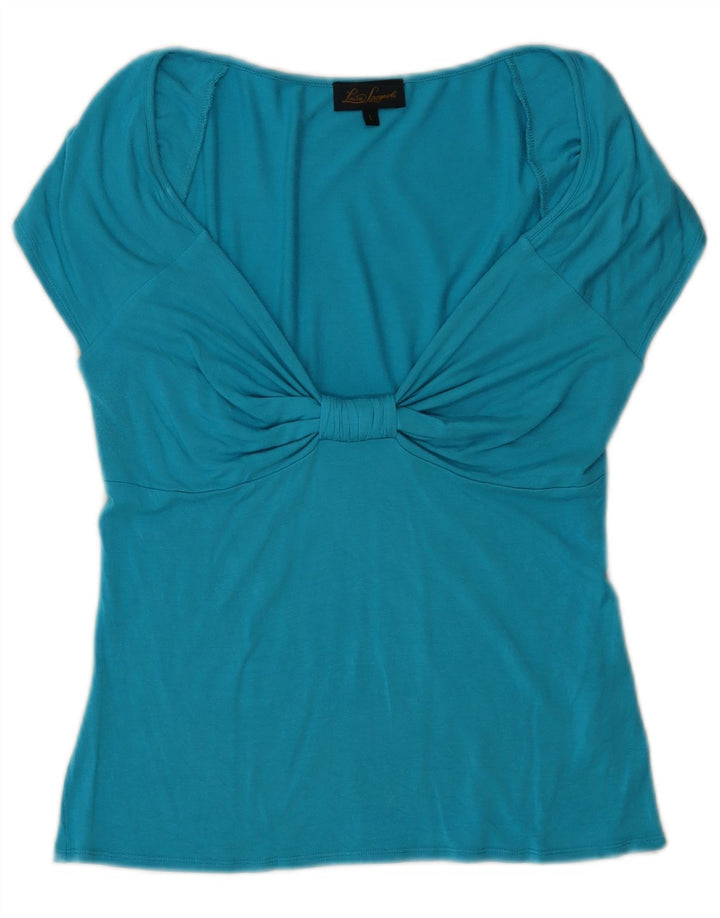 Luisa Spagnoli Chemisier pour femme UK 14 Large Bleu Modal