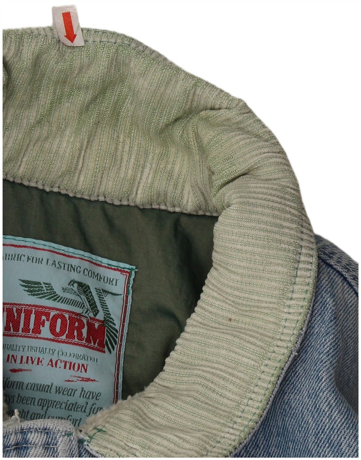 Uniforme Veste Sherpa en jean pour homme UK 42 XL Bleu