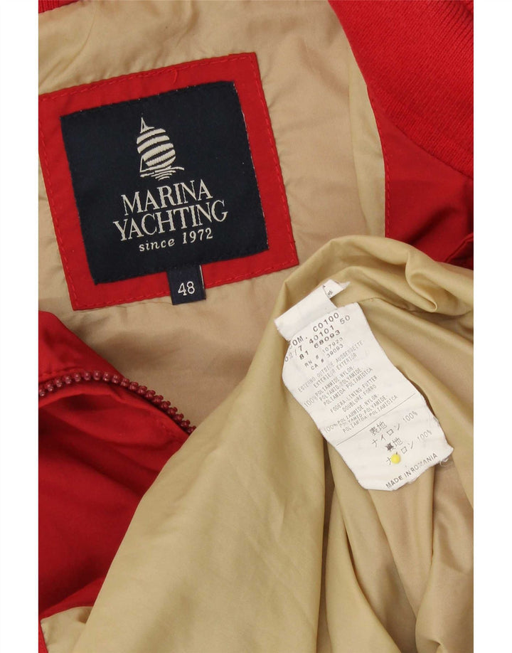 Marina Yachting Gilet IT 48 Homme Rouge Moyen Polyamide