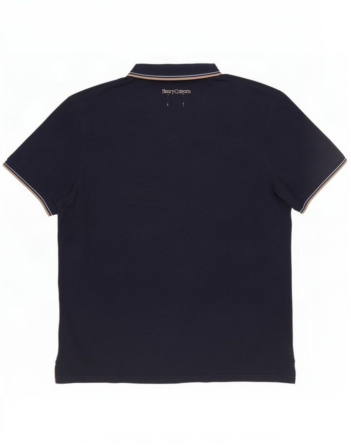 Henry Cottons Polo Homme Grand Bleu Marine