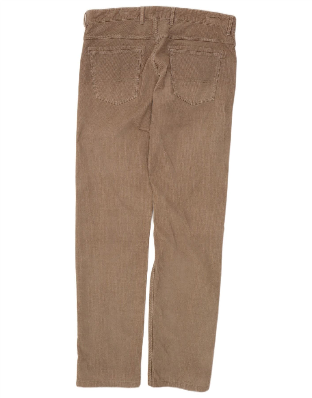 MASSIMO DUTTI Pantalon droit en velours côtelé pour homme EU 40 Medium W33 L31 Beige
