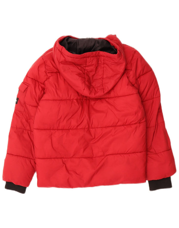 Animal Veste matelassée à capuche garçon 7-8 ans Rouge Nylon