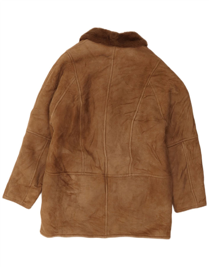 Breco's Manteau en peau de mouton pour homme IT 52 XL en peau de mouton beige