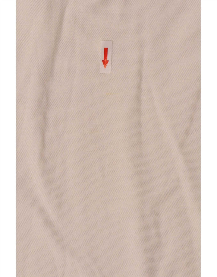 Fila Polo à manches longues homme grand blanc coton