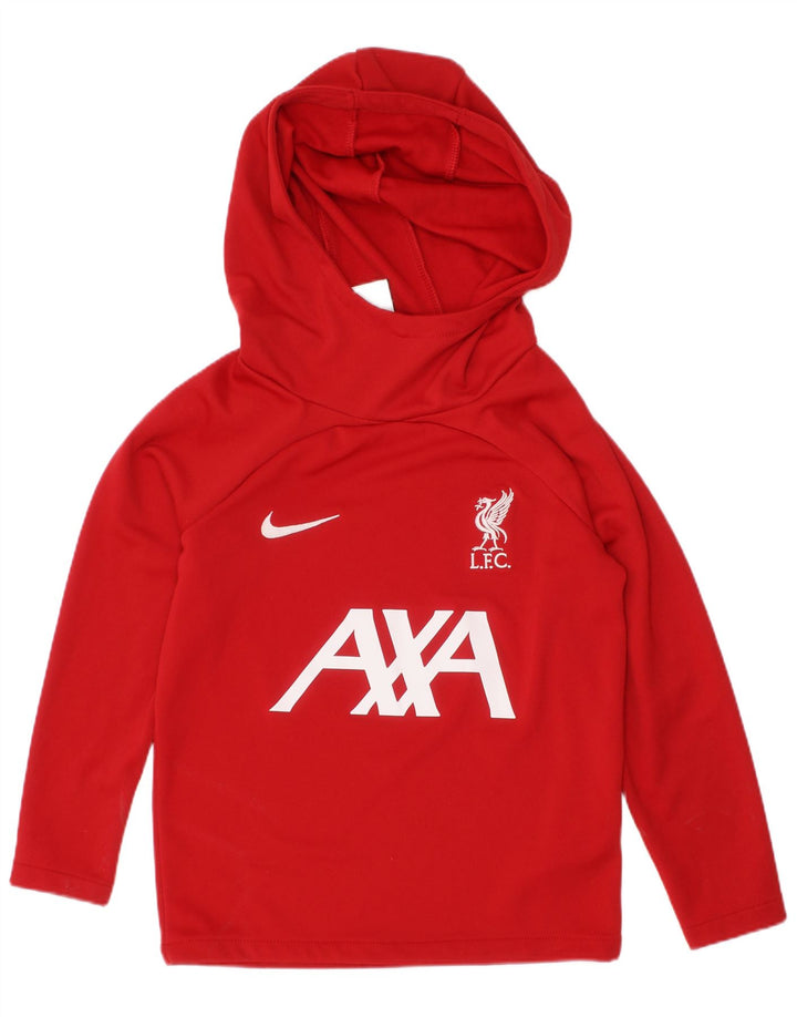 NIKE Pull à capuche graphique Liverpool pour garçon 5-6 ans Rouge moyen Polyester