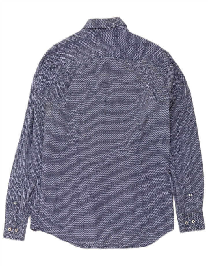 Tommy Hilfiger Chemise Slim Fit Homme Bleu Moyen à Pois Coton