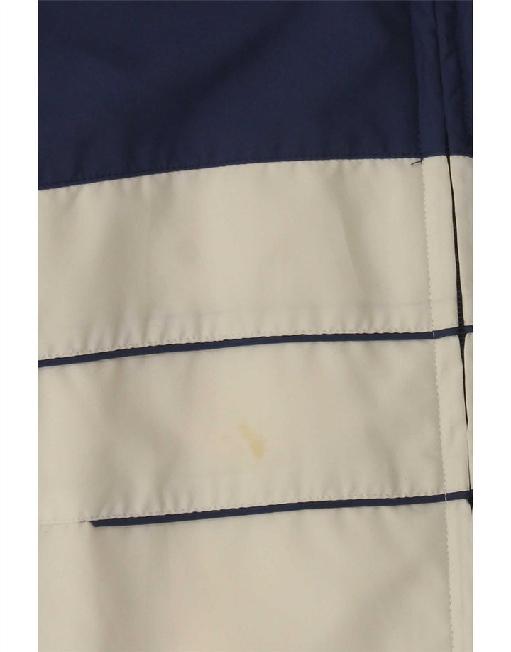 Adidas Veste de survêtement surdimensionnée pour femme UK 16 Large Blanc Colorblock