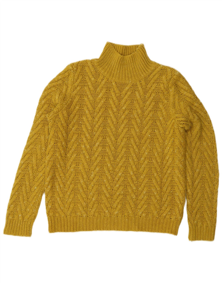 Marks & Spencer Pull col roulé pour femme UK 12 Jaune moyen