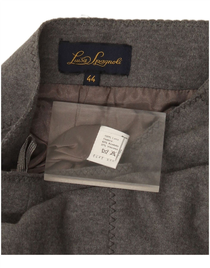 Luisa Spagnoli Jupe Trompette Femme IT 44 Medium W30 Laine Grise