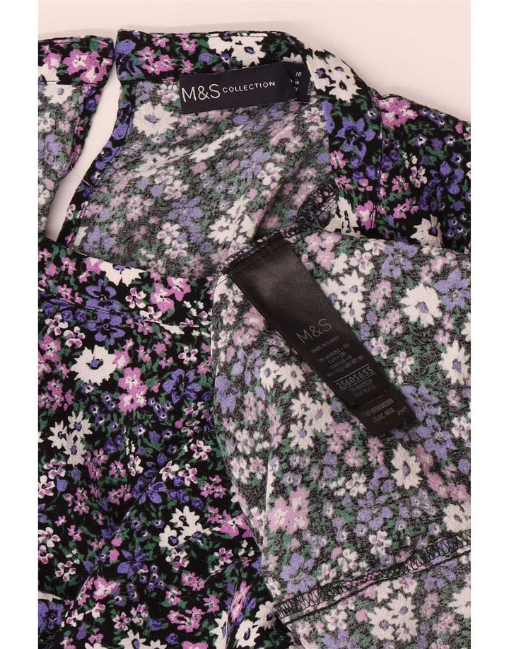 Marks & Spencer Chemisier pour femme UK 10 Petit motif floral multicolore