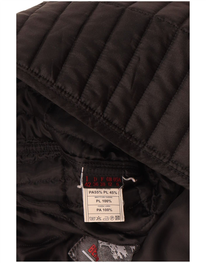 Chateu Beau Cedre Gilet matelassé pour femme UK 12 Medium Noir Polyamide