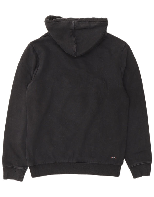 NAPAPIJRI Mens Geographic Graphic Hoodie Jumper Small Black