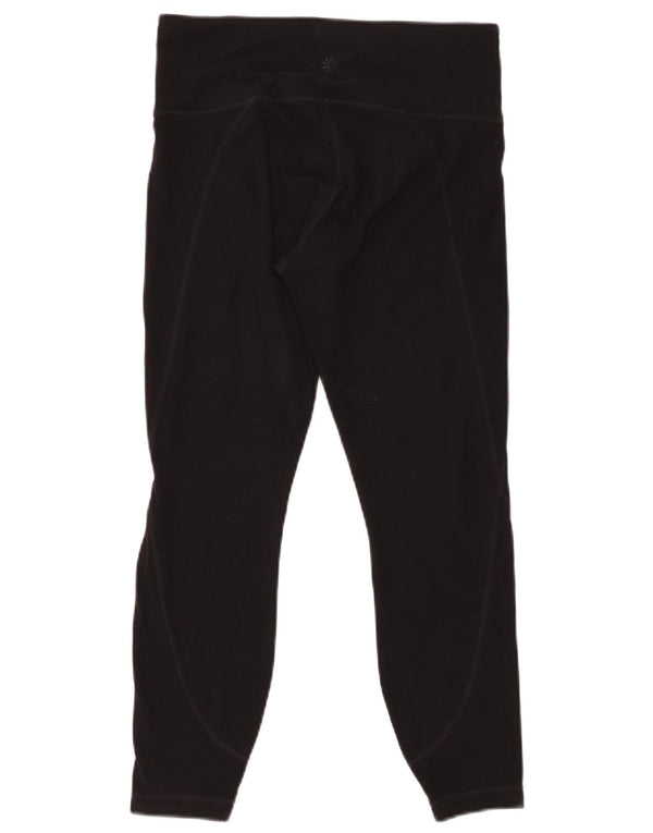 ATHLETA Leggings Femme UK 12 Nylon Noir Moyen