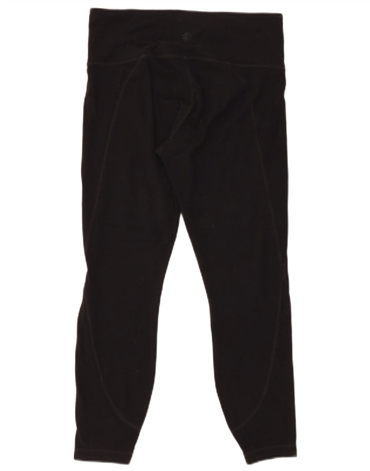 ATHLETA Leggings Femme UK 12 Nylon Noir Moyen