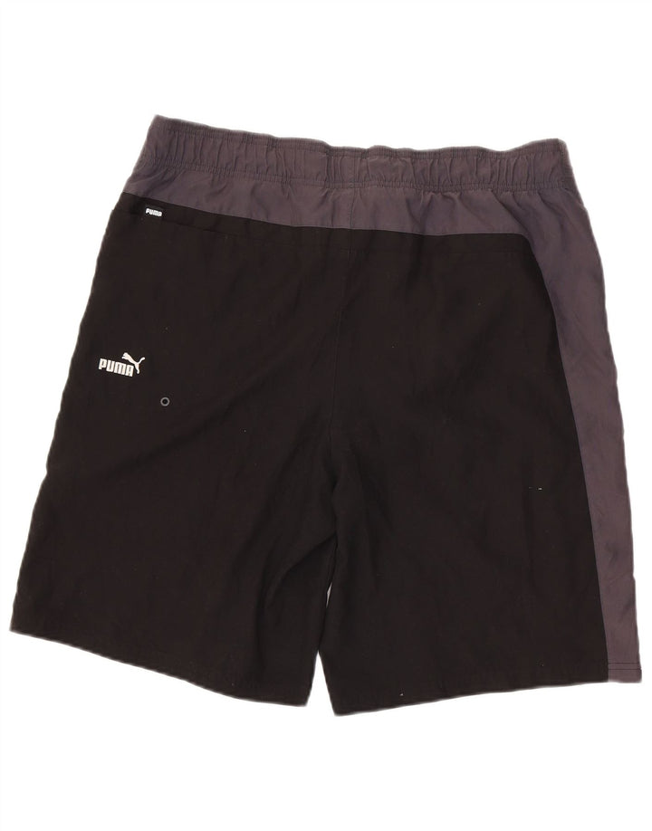 Puma Short de Bain Graphique Homme Noir Colorblock Large