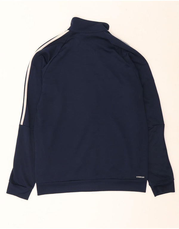 Adidas Hommes Aeroready Survêtement Top Veste UK 44/46 Grand Bleu Marine