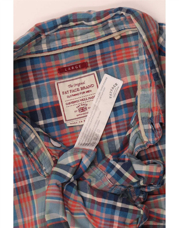 Chemise Homme Fat Face Grand Carreau Multicolore Coton