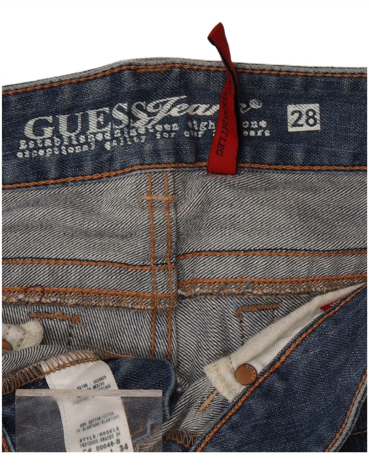 GUESS Jean droit femme W28 L28 bleu coton
