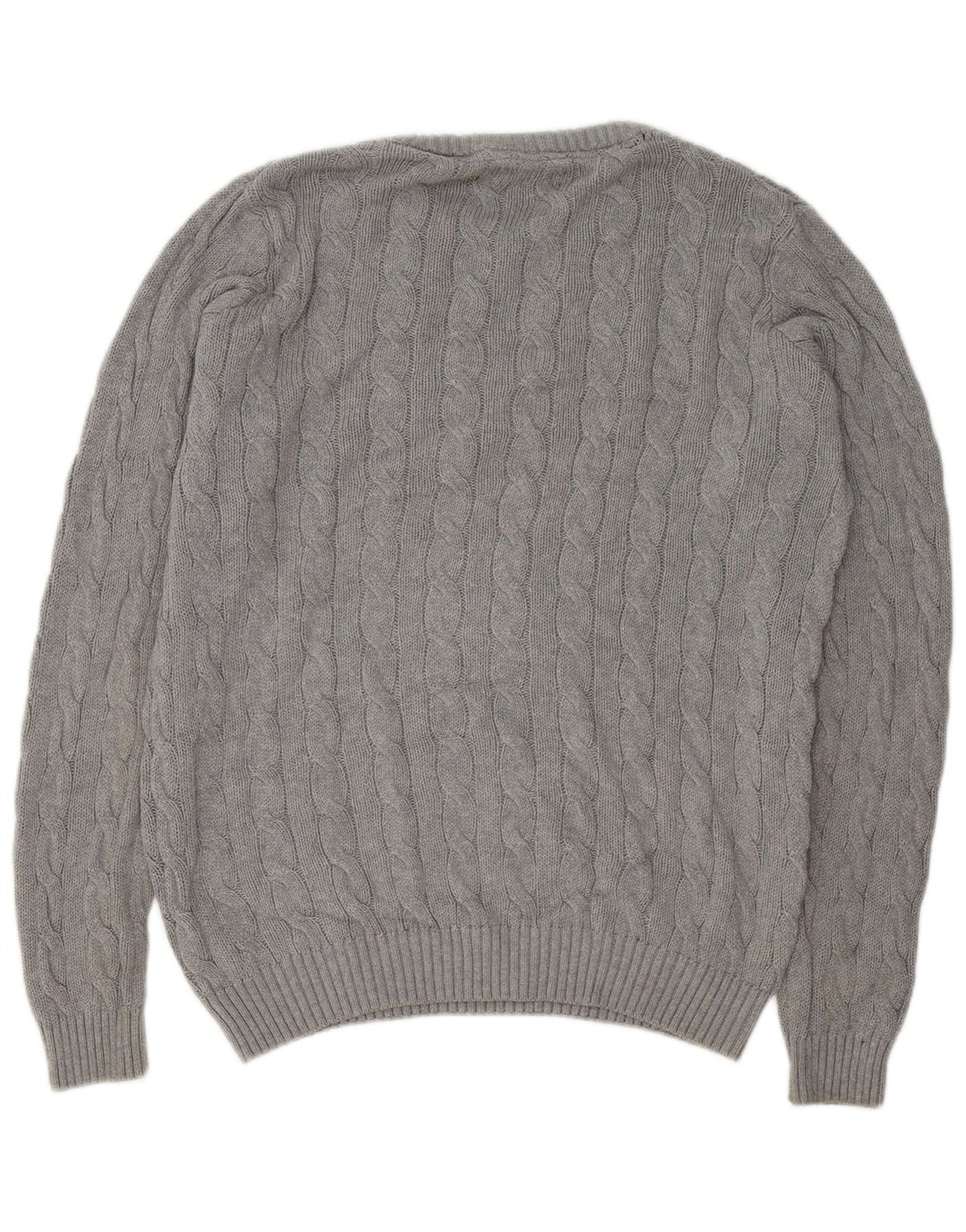 KANGOL Pull à col rond pour homme en coton gris Taille L