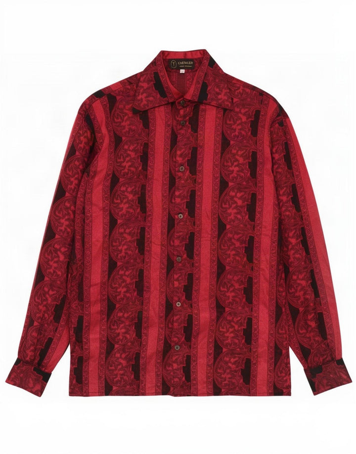 Chemise Homme Chevalier Moyen Rayé Rouge Polyester