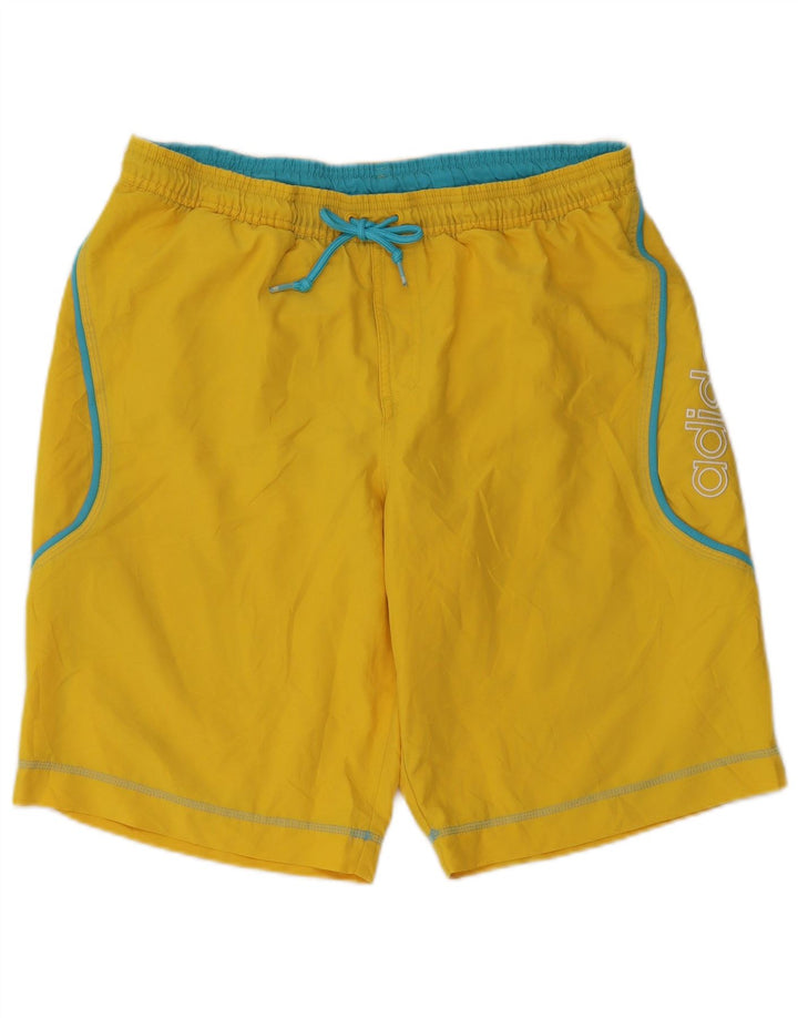ADIDAS Short de Bain Graphique Homme Jaune Moyen Polyester