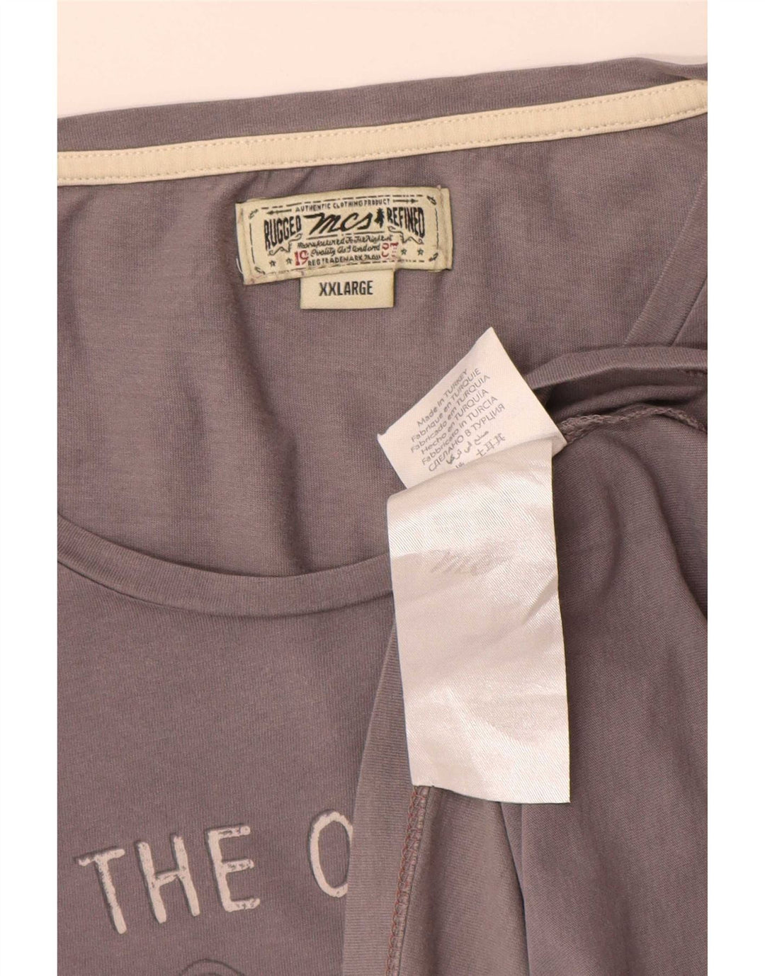 Marlboro Classics T-Shirt graphique homme haut 2XL gris coton