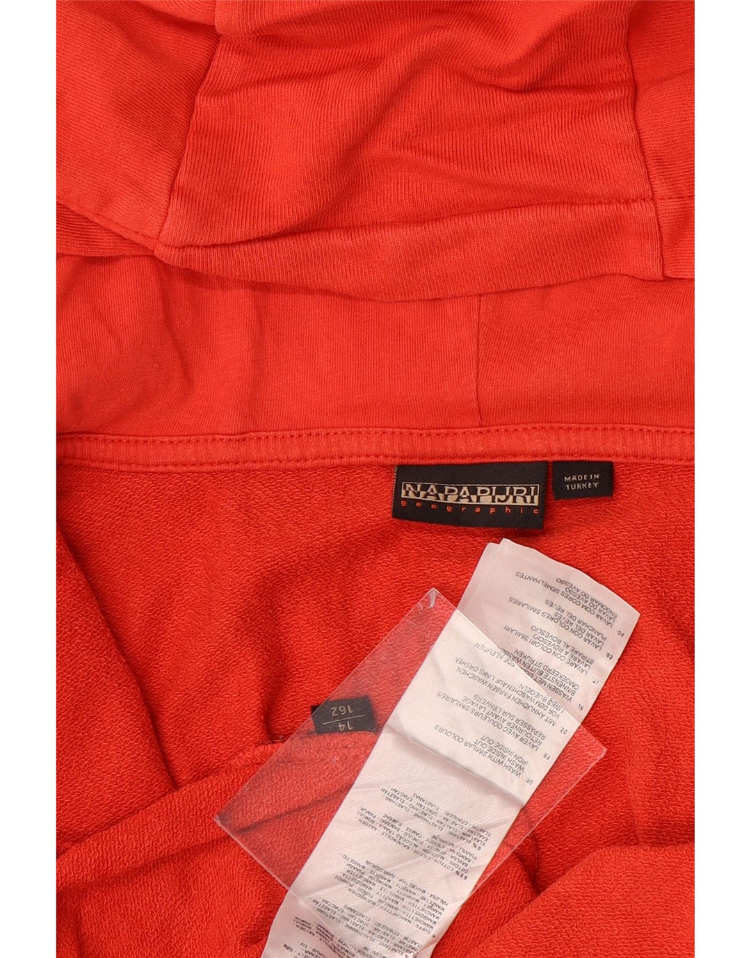 NAPAPIJRI Pull à capuche zippé garçon 13-14 ans Rouge Coton