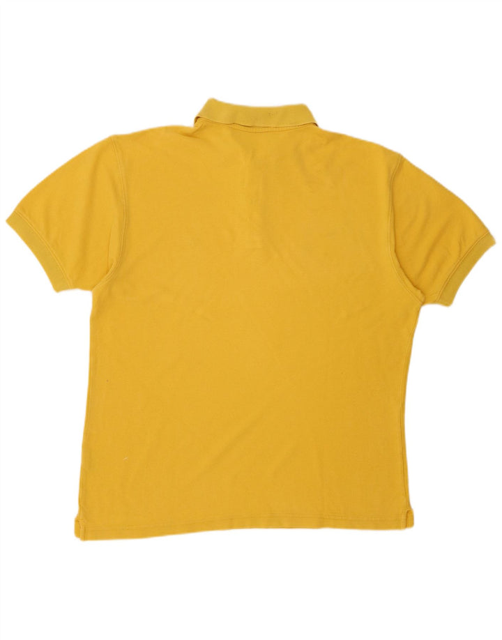 CHAMPION Mens Polo Shirt Small Yellow