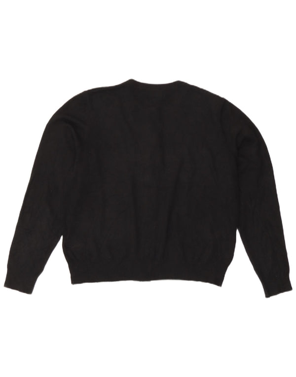 Marks & Spencer Pull Cardigan Femme UK 16 Large Viscose Noir