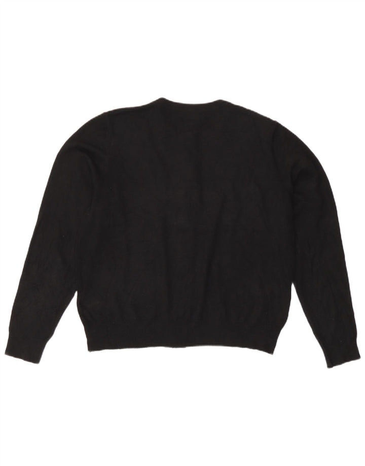 Marks & Spencer Pull Cardigan Femme UK 16 Large Viscose Noir