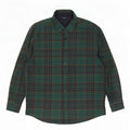 James Pringle Chemise en flanelle Lumberjack pour homme en coton à carreaux vert moyen