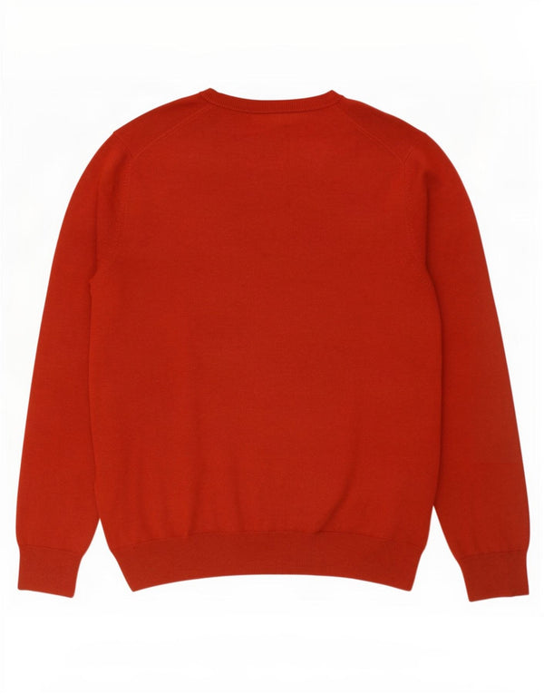 Marks & Spencer Pull col V Homme XL Rouge Coton