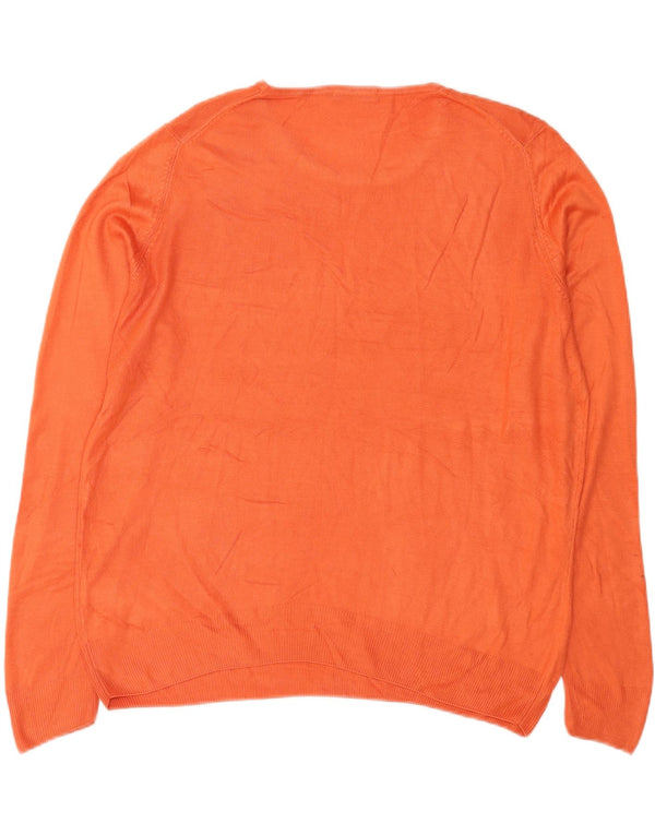 Marks & Spencer Pull surdimensionné à col bateau pour femme UK 18 XL Orange