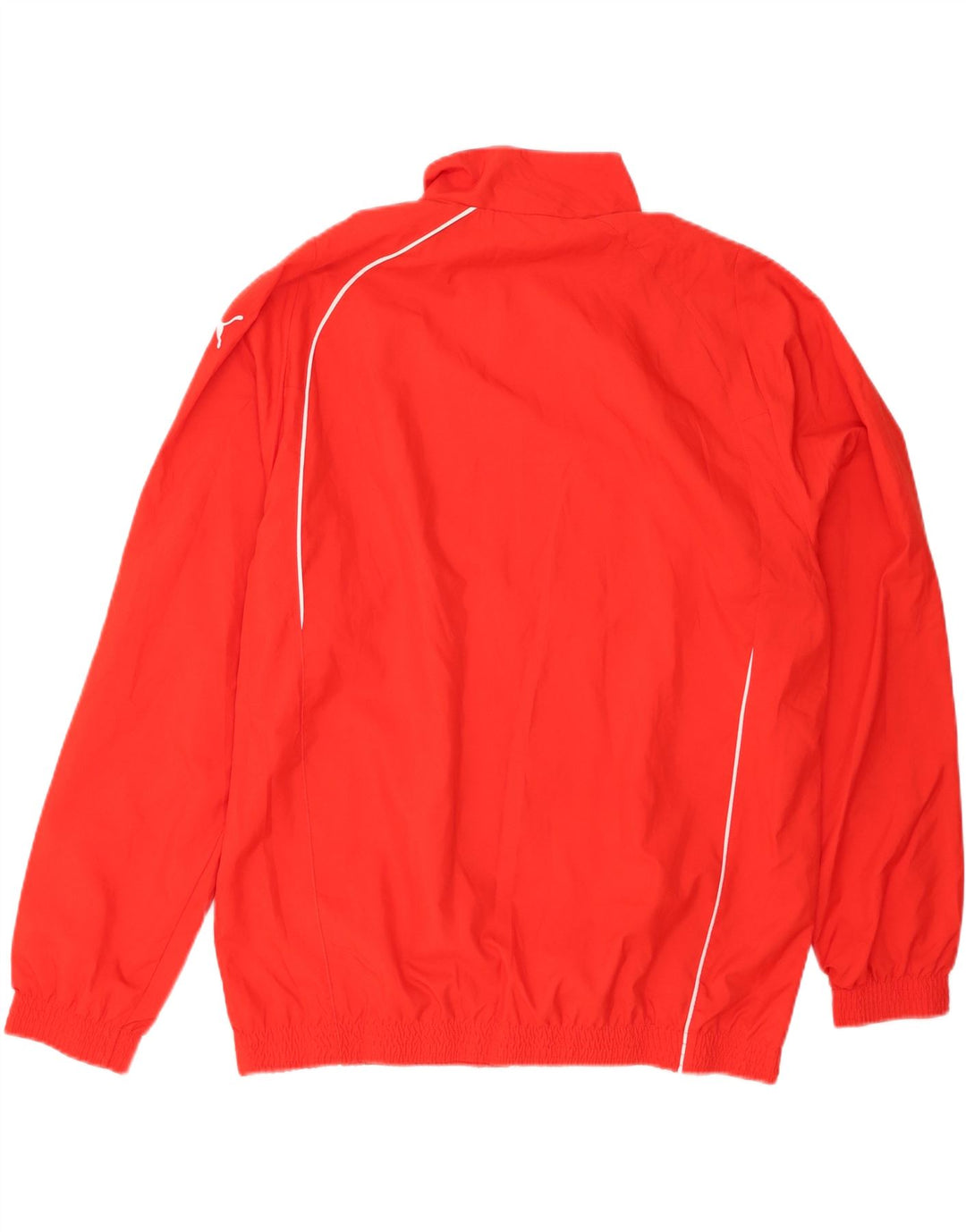 PUMA Mens Tracksuit Top Jacket Large Red Polyester